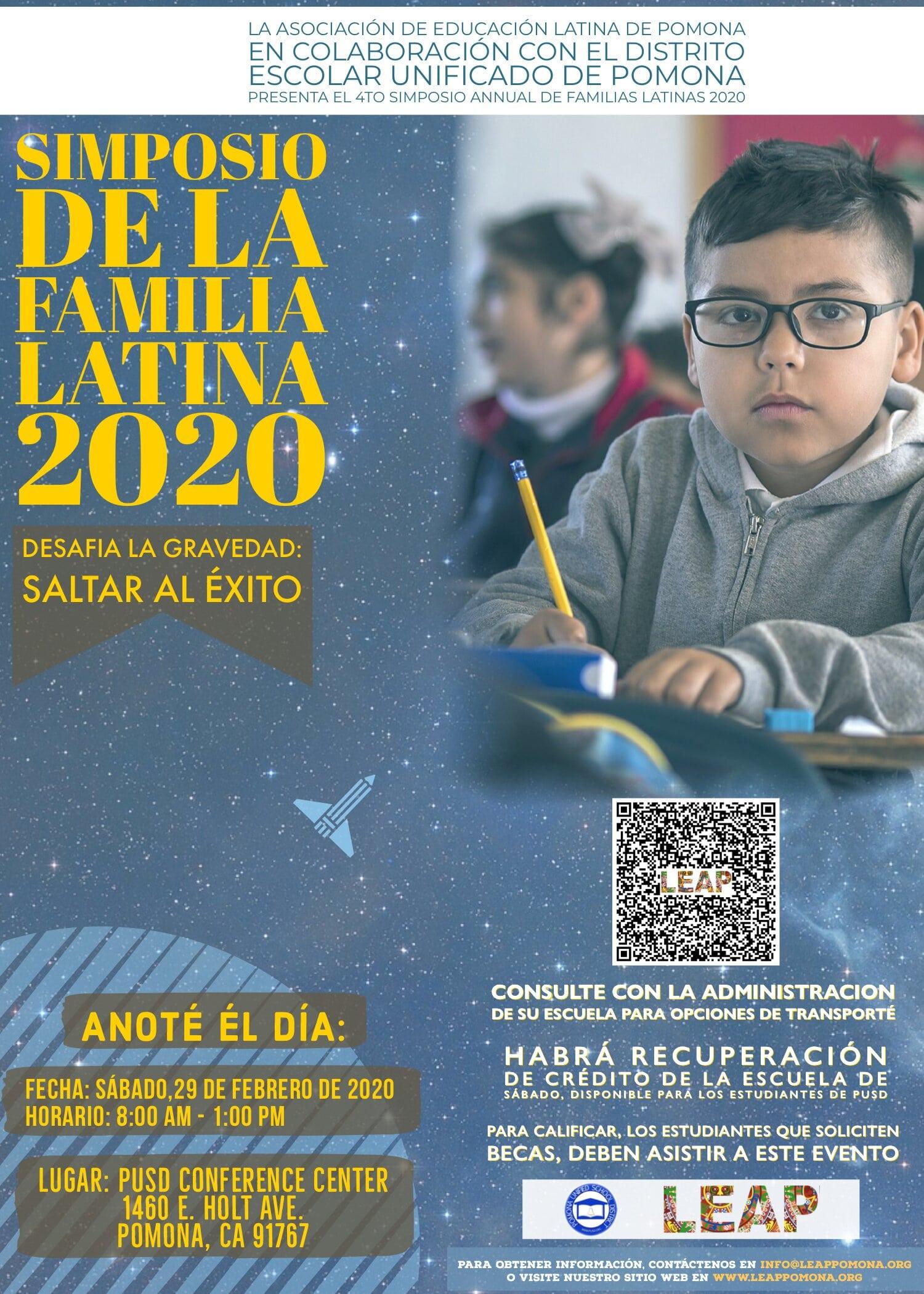Spanish Flyer Latino Family Symposium